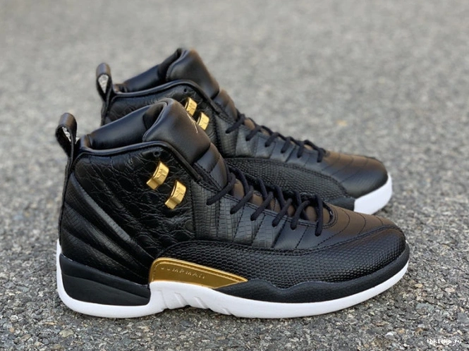 Rep TB Retro Air Gold-White AO6068-007 'Reptile' Jordan 12 Metallic Black 0719